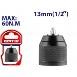 Đầu khoan 13mm Emtop EKCY13201 ( autoclock cho khoan Pin  )