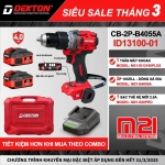 Combo máy khoan Pin 21V Dekton M21-ID13100PLUS ( màu đỏ )