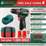 Combo máy khoan Pin 16V Dekton D16-ID1060PRO