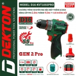 COMBO khoan pin 10mm DEKTON D16-KTV1055PRO GEN2