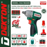 COMBO bulong 2 trong 1 dùng PIN 200Nm DEKTON D16-IW200N