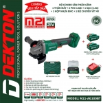 COMBO máy mài góc dùng PIN DEKTON M21-AG100BT