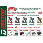 Máy Khoan Pin 13mm Dekton M21-ID13100Plus ( Quà Tặng Đã Hết Cám Ơn )