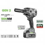 Máy bắn bulong 1000Nm Pin 21V Hukan HM21-G2-IW1000N 1/2 inch