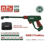 Máy rửa xe dùng Pin 21V Dekton M21-SRX1405PROMAX Gen 3 Brushless - chỉnh tốc 4 cấp