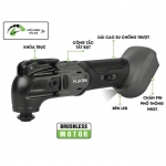 Máy cắt rung dùng Pin 21V Hukan HM21-G2-MCR3121 Brushless