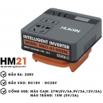 Bộ chuyển nguồn Pin Hukan HM21-G1-SI0200 ( DC 18-21V lên 220V )