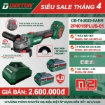 Combo Máy mài Pin 21V Dekton M21-AG100PLUS