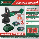 Combo máy đánh bóng Pin 21V Dekton M21-MDB150BL