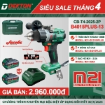Combo Thân Máy Khoan Pin Dekton M21-ID13100Plus +PIN VÀ SẠC