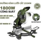 Máy cắt nhôm gỗ 255mm Dekton DK-CN255XPLUS " kèm lưỡi 255mm "