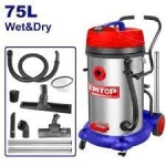 Máy hút bụi 75 lít công nghiệp Emtop EVCR2401 ( khô & ướt )