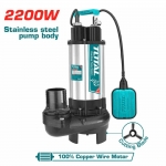 Bơm chìm nước thải Inox 3.0HP Total TWP7220026 ( lưỡi cắt rác  & phao tự ngắt )