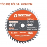 Lưỡi cưa gỗ 185mm Dekton DK-B185W ( 185*20*1.3*40T )