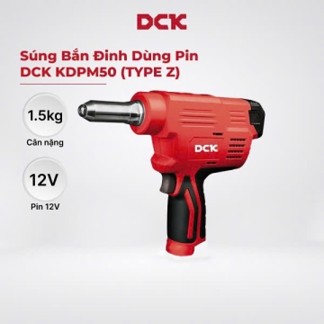 Máy rút ri vê dùng Pin DCK KDPM50