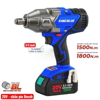 Máy siết bulong pin 1500Nm KingBlue KB20S341 ( chưa pin & sạc )