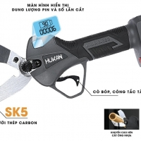 Kéo cắt ống nhựa 40mm Pin 21V Hukan HM21-G2WPS5440BL Brushless
