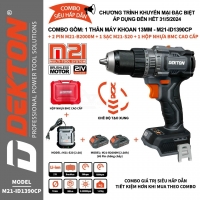 Combo Máy Khoan Pin Dekton M21-ID1390CP