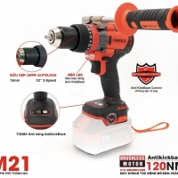 Thân Máy Khoan Pin 120Nm MARULA MR-HD0120AK ( Chưa Pin & Sạc )