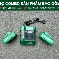 Combo Pin Dekton M21-B4000 Tặng Sạc S40F có quạt