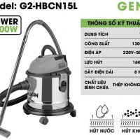 Máy hút bụi 15 lít Hukan G2-HBCB15L ( Hút Khô & Nước )