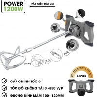 Máy khuấy sơn Hukan HK-MKS444 ( 1200w chỉnh tốc 2 tay cầm )