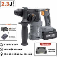 Combo máy khoan bê tông pin Hukan HM21-RH2706Plus