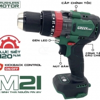 Thân máy khoan pin 120nm Greekman GR-MK120BL ( Chưa Pin & Sạc )