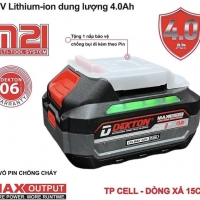 Pin 10cell 4.0Ah Dekton M21-B4015TP dòng xả cao 75A