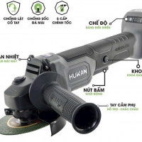 Máy mài Pin 21V Hukan HK-AG7900BL AntikickBack - chỉnh tốc 5 cấp