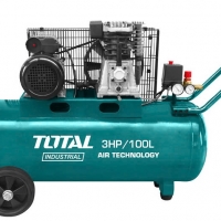 Máy nén khí dây coroa 100 lít Total TC1301006 ( có dầu )
