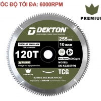 Lưỡi cắt nhôm 255mm Dekton DK-AB255PRO Premium