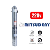 Bơm hỏa tiễn cột áp 60m Mitsudeny 3SDM2.5/15 ( 1 pha 220V 3/4Hp )