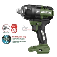 Máy bắn bulong 1000Nm Dekton M21-IW1001XPLUS ( chưa Pin & Sạc )