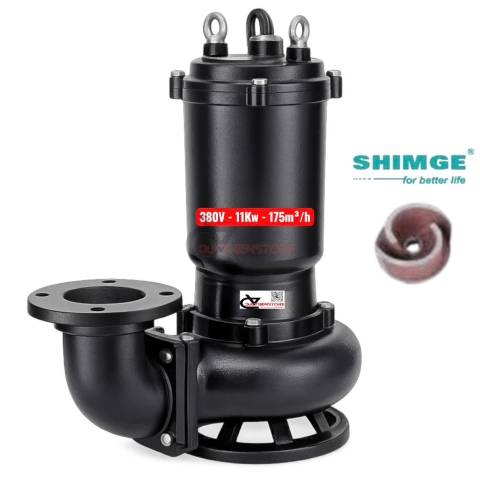 Bơm chìm nước thải Shimge WQ100-23-11 ( 380V 11Kw )
