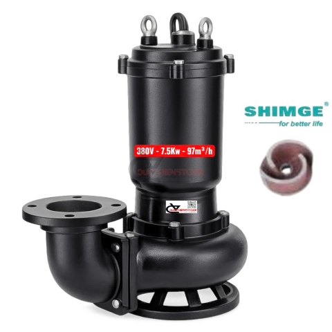 Bơm chìm nước thải Shimge WQK48-25-7.5 ( 380V ~ 7.5Kw )