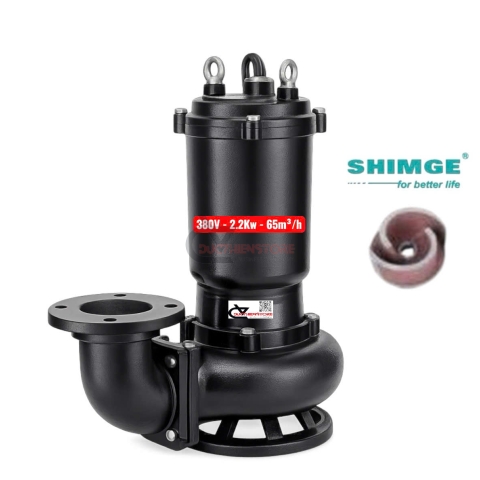 Bơm chìm nước thải Shimge WQK18-15-2.2 ( 380V ~ 2.2Kw )
