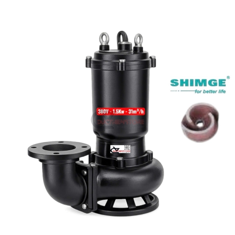 Bơm chìm nước thải Shimge WQK15-12-1.5 ( 380V ~ 1.5Kw )