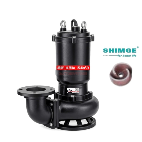 Bơm chìm nước thải Shimge WQK9.6-10-0.75 ( 380V ~ 0.75Kw )