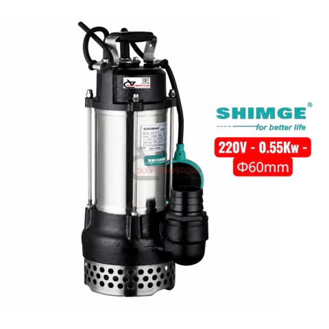 Bơm chìm inox đẩy cao 13m Shinge WVSD 55A2F ( 220V ~ 0.55Kw )
