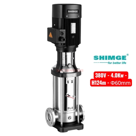 Bơm nước trục đứng Shimge ​​BL 8-12 ( 380V - 4.0Kw )
