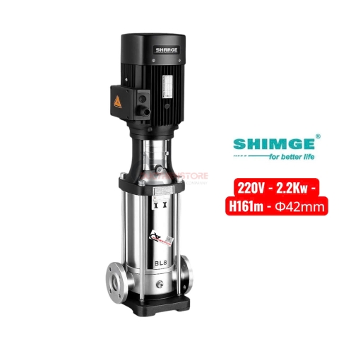 Bơm nước trục đứng Shimge ​​BL 2-18 ( 220V - 2.2Kw )