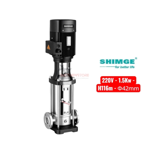 Bơm nước trục đứng Shimge ​​BL 2-13 ( 220V - 1.5Kw )