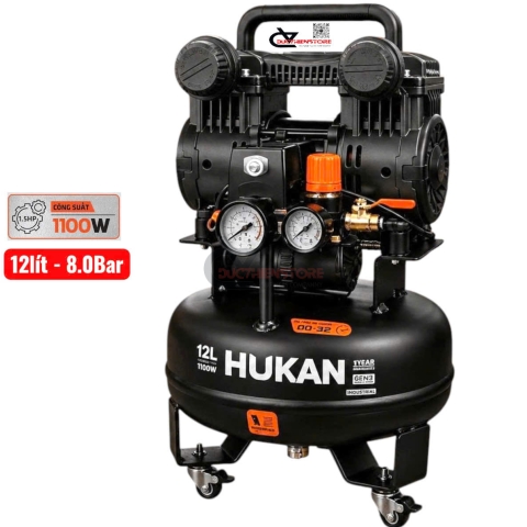 Máy nén khí không dầu 12 lít Hukan G3-NKKD12L