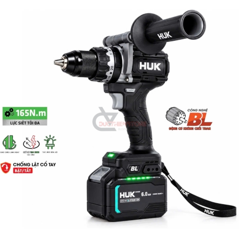 Máy khoan pin 165Nm Hukan G3-F165PRO ( chưa pin & sạc )