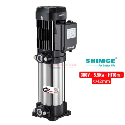 Bơm nước trục đứng Shimge ​​PL12-6 ( 380V - 5.5Kw )