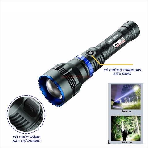Đèn pin chiếu xa siêu sáng Kingblue LED1000
