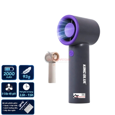 Quạt cầm tay mini Kingblue KB-HS02 tốc độ cao