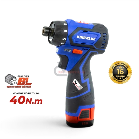 Máy siết vít pin 16V Kingblue KB16VA2 ( bộ )