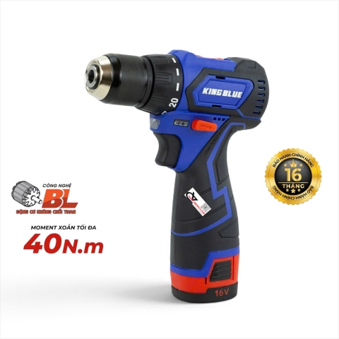Máy khoan pin 16V Kingblue KB16QA2 ( chưa pin & sạc )